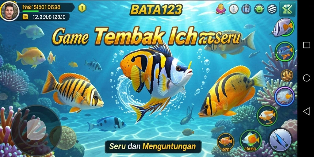 Tangkapan screenshot dari game BATA123 menampilkan aksi menembak ikan yang seru.