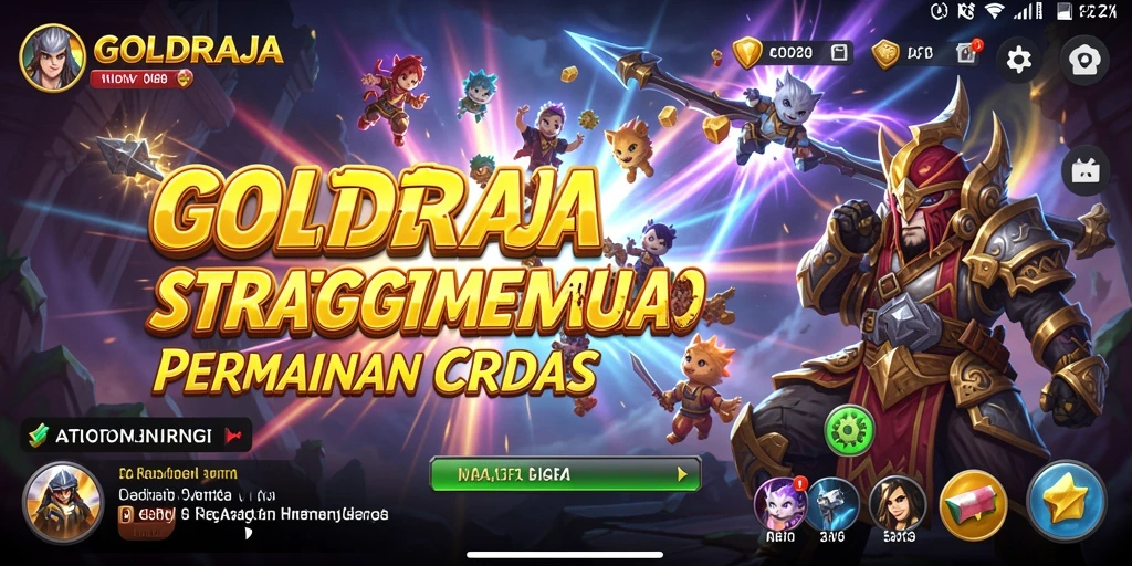 Tangkapan layar dari gameplay strategis GOLDRAJA yang mendebarkan.
