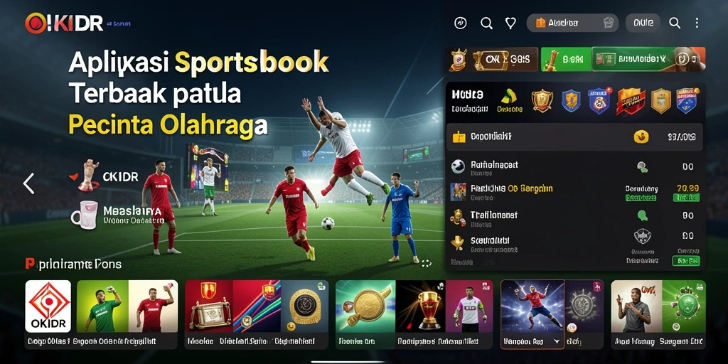 Tampilan gameplay OKIDR yang menarik saat taruhan olahraga.
