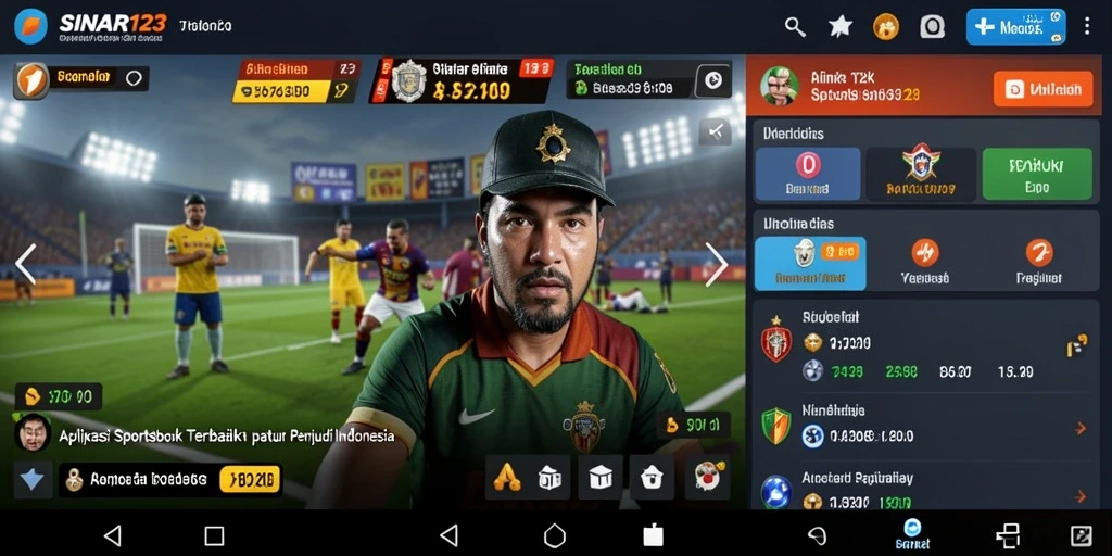 Tampilan menarik dari permainan taruhan Sportsbook di SINAR123.